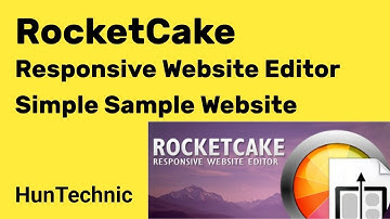 RocketCake Responsive Website Editor Simple Sample Site