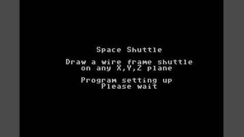 1520 Plotter Demo "Space Shuttle" - converted to Epyx Toolkit BASIC