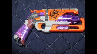 (NERF MOD) The Purpleshot!  7 Round Half Dart Hammershot Conversion w/8.5 kg Spring Upgrade!