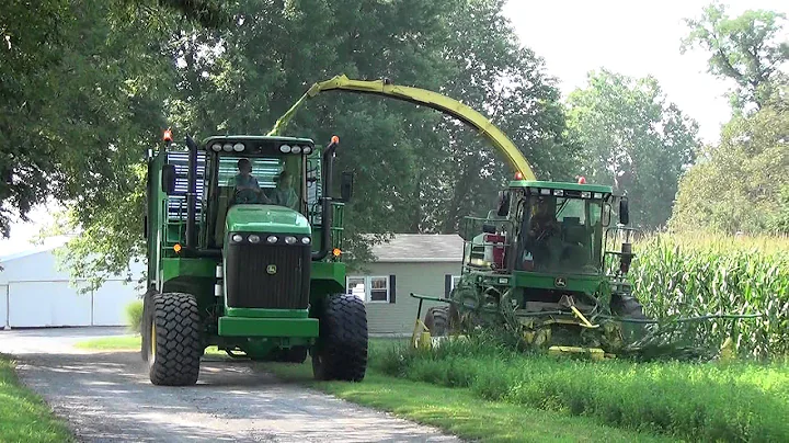 Trucktor and a JD 7400 Chopper