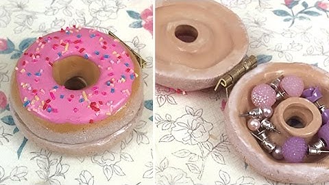[Polymer Clay] Donut Trinket Box Tutorial