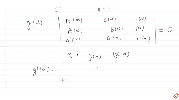 If `alpha` is a repeated root of a quadratic equation `f(x)=0a n dA(x),B(x),a n dC(x)` are poly...