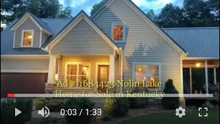 FOR SALE: Beautiful Nolin Lake Home with Dock!