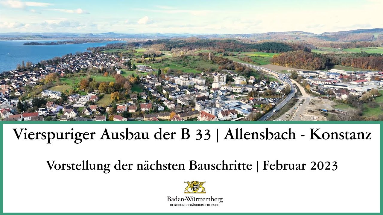 Es Kommt Ein Bär Von Konstanz Her Nächste Bauschritte beim vierspurigen Ausbau der B 33 Allensbach bis