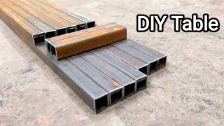 Learn To Make Table With Iron Pipe ||  Making A Metal Table