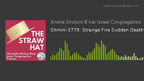 Shmini 5779: Strange Fire Sudden Death