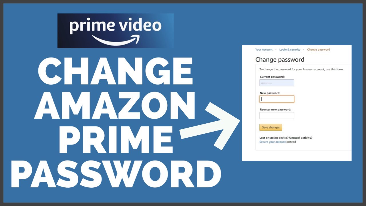 How to Change Your Amazon Prime Password || Reset Password On Amazon ...