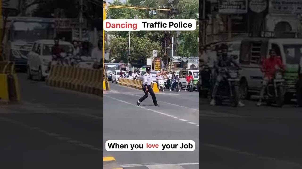 When you ❤ your job | Dancing traffic Police with 🔥 moves 😍😍