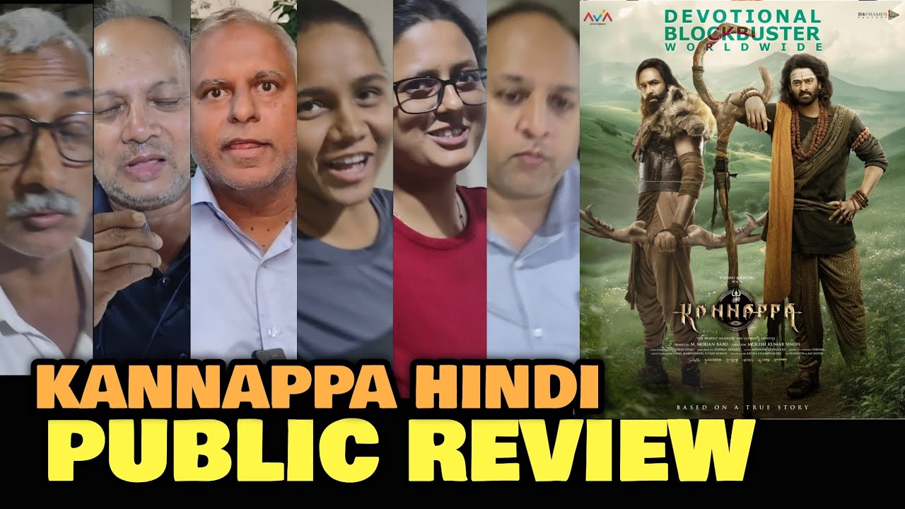 Kannappa Public Review | Hindi Show | Vishnu Manchu, Akshay Kumar, Prabhas, Mohanlal