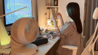 【Summer night routine】好きなことをして暑さを忘れる1人暮らしの夏の夜の過ごし方　Living alone in Japan VLOG