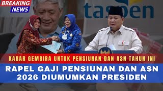 Download Lagu ALHAMDULILLAH! Rapel Gaji Pensiunan dan ASN 2026 Akhirnya Diumumkan Presiden, Era Bersih Dimulai!? MP3