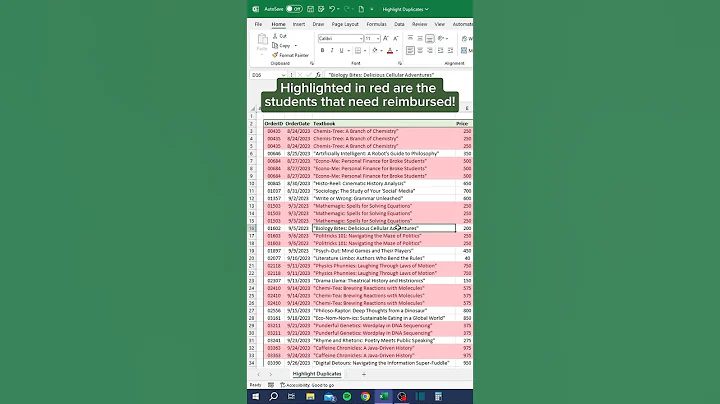 How to highlight duplicate values in Excel! #excel #exceltips #exceltutorial