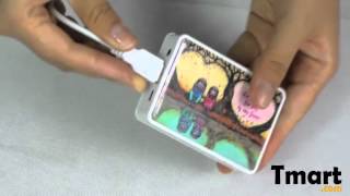 12.18 Card Shaped SD Card-insert MP3 Loudspeaker & Lovers Pattern-81005363