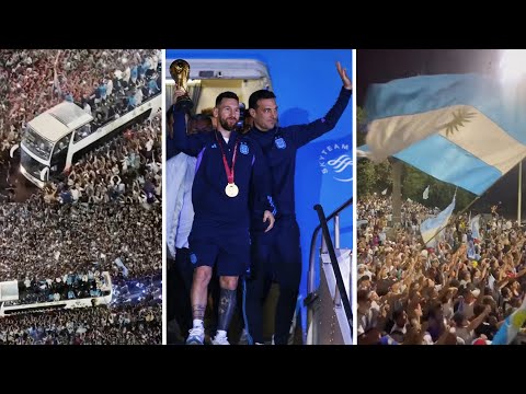 КАК ФАНАТЫ ВСТРЕТИЛИ МЕССИ В АРГЕНТИНЕ ПОСЛЕ ПОБЕДЫ НА ЧЕМПИОНАТЕ МИРА? ЧТО ТВОРИЛОСЬ НА УЛИЦАХ?