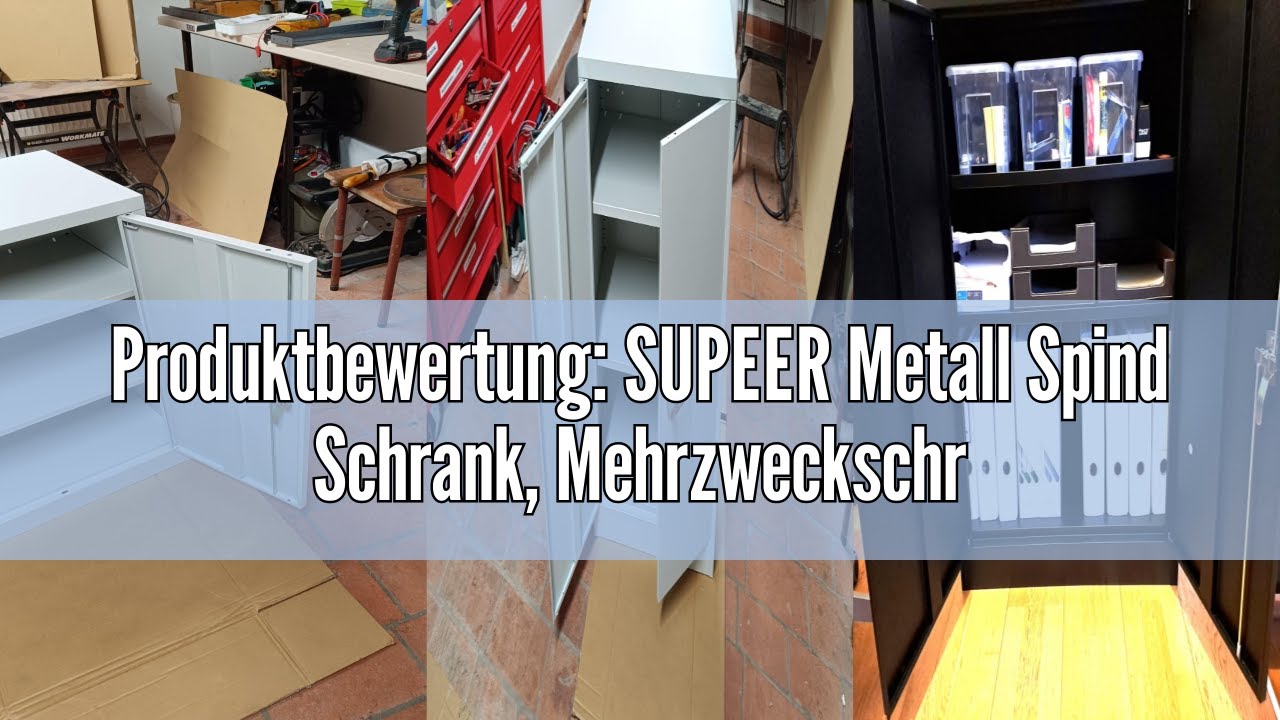 Produktbewertung: SUPEER Metall Spind Schrank, Mehrzweckschrank ...