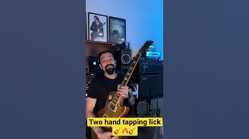Two hand tapping lick - Guitar Lesson - Chandresh Kudwa #shorts