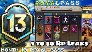 M13 Royal Pass | 1 to 50 Rp Rewards | 2.1 Patch Note |PUBGM