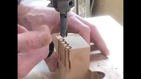 Making solid wood pins with Fuller countersink