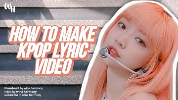 How To Make a KPOP Color Coded Lyric Video (EASY & FREE)