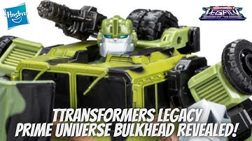 Transformers Legacy Prime Universe Bulkhead Revealed By Hasbro Pulse!!