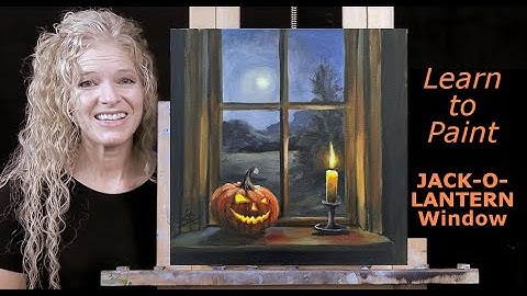 JACK-O-LANTERN RAAM - Leer tekenen en schilderen voor beginners - Eenvoudige beginnershandleiding...