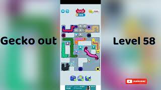 Gecko Out Level 58 Walkthrough 🧩 | Step-by-Step Puzzle Guide | SolutionGuruji