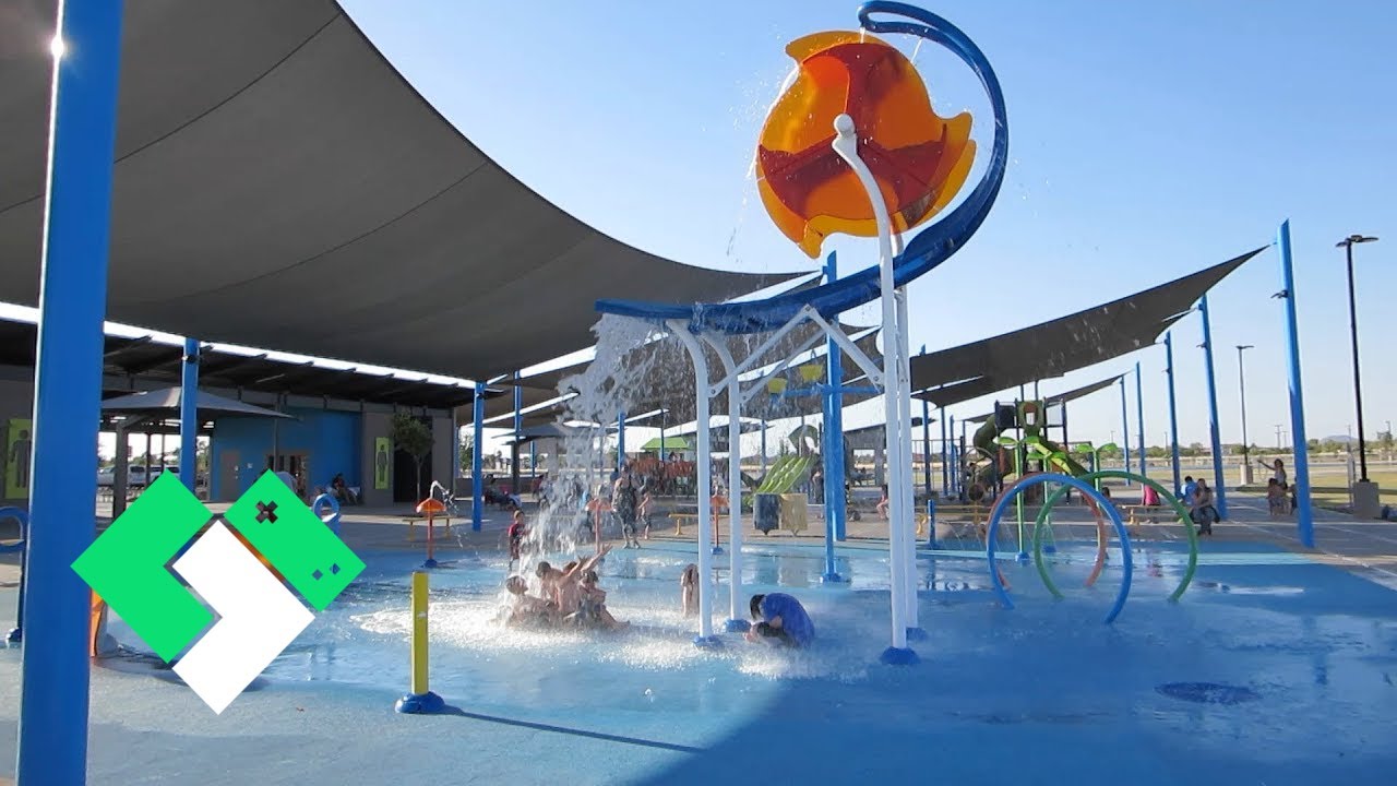 PEORIA S NEW SPLASH PAD 5 12 14 Day 773 Clintus tv YouTube