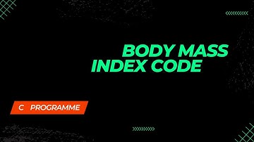 How to write BMI program