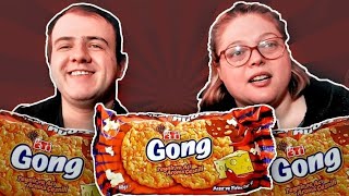 MUKBANG ETİ GONG  ACILI PEYNİRLİ | PEYNİRLİ MISIR CİPSİ | Eşimle abur cubur deniyoruz