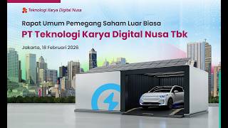 RUPS Luar Biasa - PT Teknologi Karya Digital Nusa Tbk (TRON.JK)