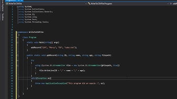 Writing to a CSV File in C# (Simple)