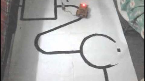 Line Follower Robot test using ATmega16 (AVR)