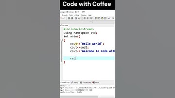Hello world Program in C++
