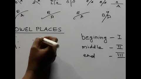 English Pitman Shorthand in Malayalam, Vowels Part 2