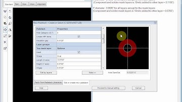 How to create oval padstack in EDWinNET