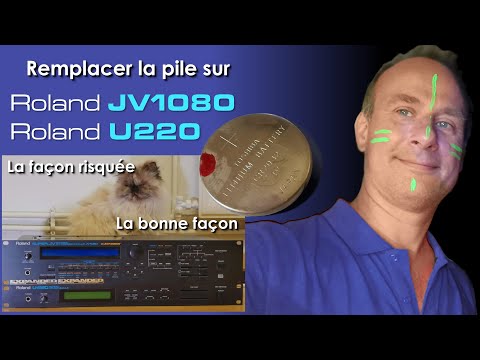 Remplacement de pile sur synthés Roland U220 et JV1080