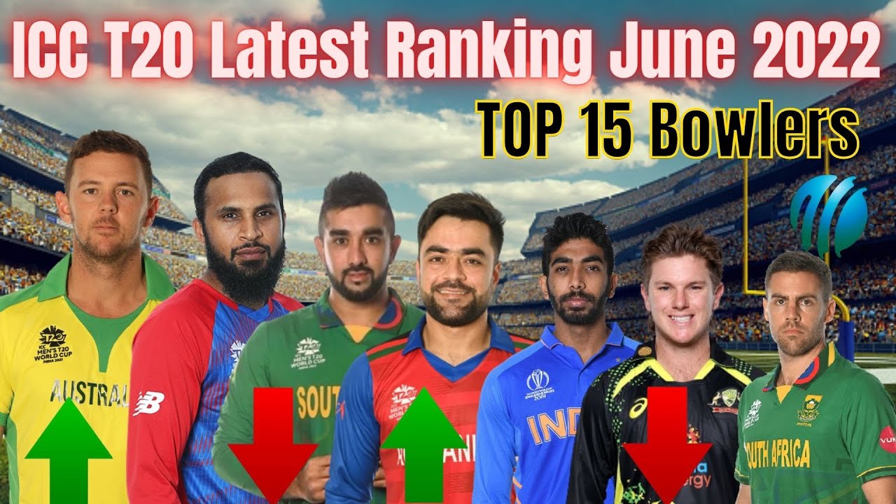 ICC t20 Bowlers Ranking June 2022 Top 15 Bowlers In t20 Crickets 