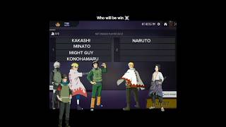 Jonin Vs Genin  naruto sasuke freefiremax kakashi minato mightguy foryou vuralshorts vs