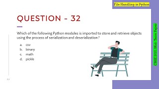 Question - 32 | Class 12th CBSE 2021 Computer Science Mid-Term Paper | Binary file Handling