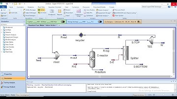 Reaction, Separation, Purging & Recycling of streams/C2H4+HCl=C2H5Cl/conversion reactor/HYSYS LEC 35