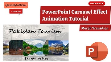 PowerPoint Carousel Effect Animation Tutorial | Morph Transition Ideas | In Urdu #ppt