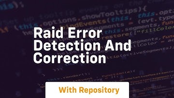 raid error detection and correction
