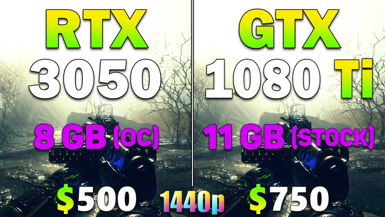 RTX 3050 8GB @OC (2022) vs Ti 11GB @Stock (2017) | PC Gaming -