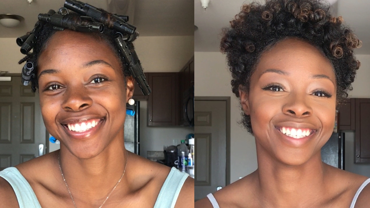 Graduation Hairstyle Giveaway Perm Rods On Short Tapered