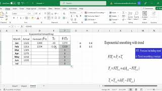 Forecasting Part 2, Exponential Smoothing with Trend, Linear Regression