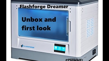 Flashforge Dreamer 3d printer Unbox and first look.