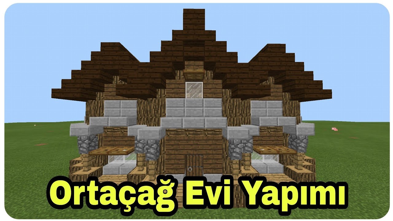 minecraft buyuk ortacag evi yapimi youtube