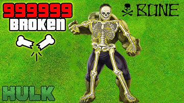 GTA 5: FRANKLIN Breaking EVERY BONE As HULK In GTA V ! ( GTA 5 mods )