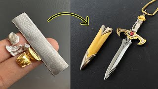 make a hidden knife pendant - hand crafted knife