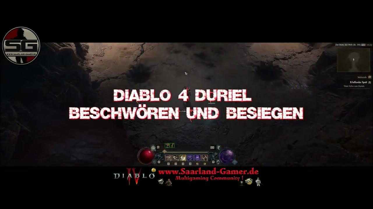 Diablo 4 Duriel beschwören und besiegen Level 100 YouTube